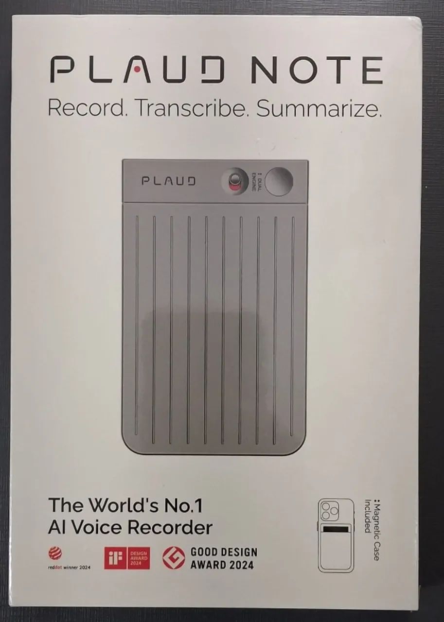 Plaud Note, AI Audio/Voice Recorder with Case (Black Note with Black Case)64167715546755120