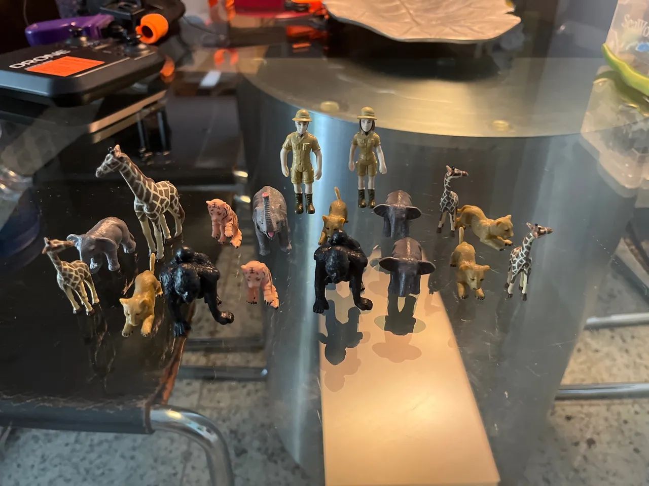 Figuras de animais do Busch Gardens
