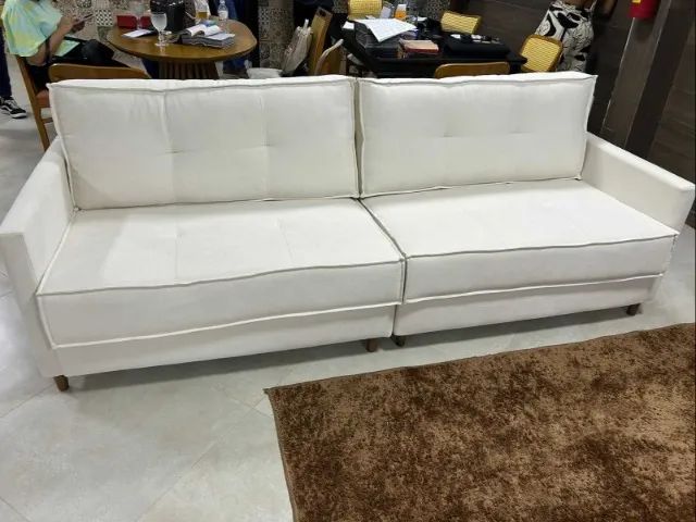 Sofá Elegance Premium 2,00 m Linho (FAZEMOS ENTREGAS EM ATE 24 HORAS)