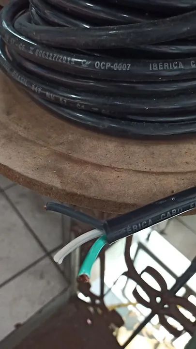 Cabo PP 3x4mm, novo 300/500V 30 MTS  - Foto 4