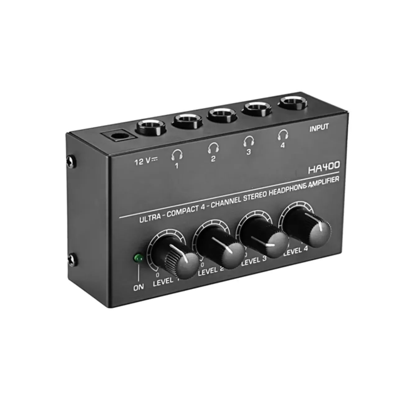MINI AMPLI DE FONES DE OUVIDOS DE 4 entradas (POWERPLAY E RETORNO DE OUVIDO)