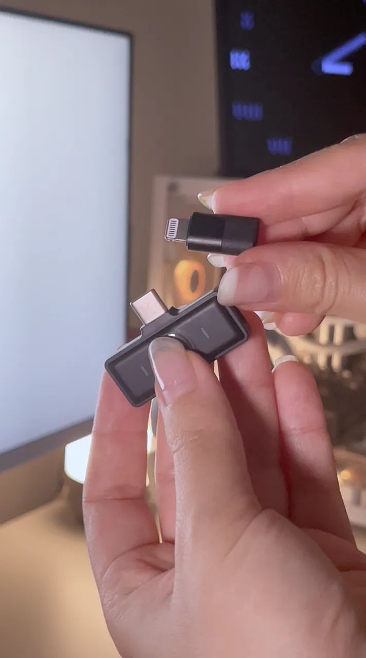 *NOVO* Microfone de Lapela sem fio - iPhone/Android Profissional Magnético - Foto 3