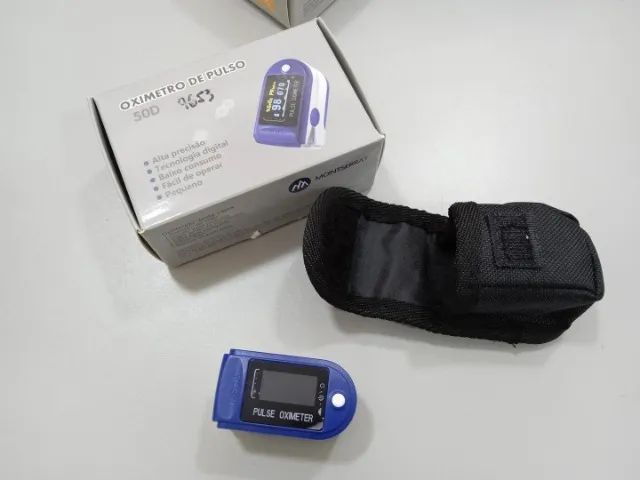 Oxímetro de pulso Monserrat em Plástico Azul 8 cm x 10 cm x 4 cm