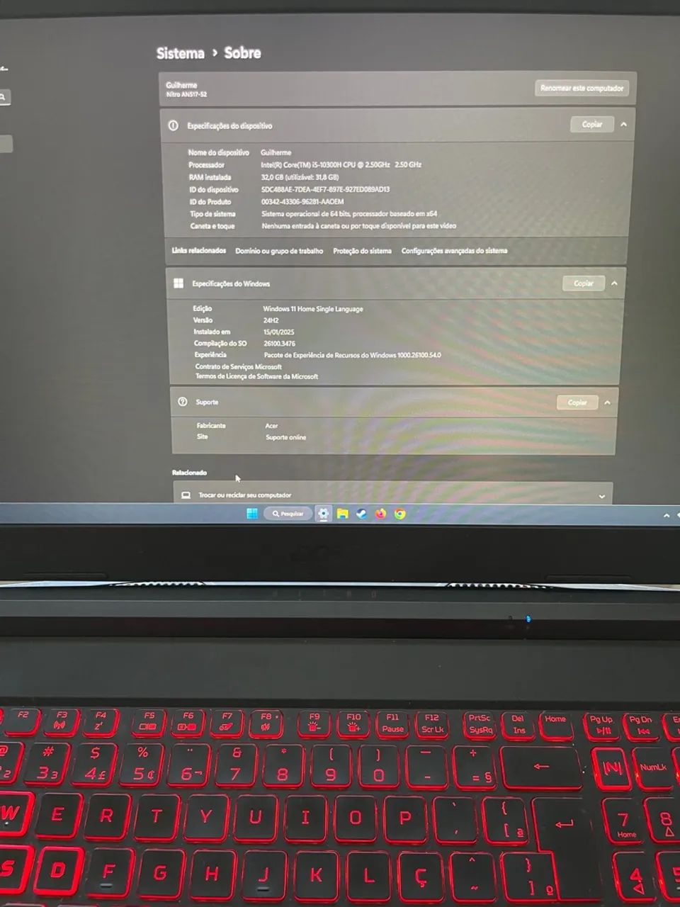 Acer nitro 5 - 17' - Foto 5