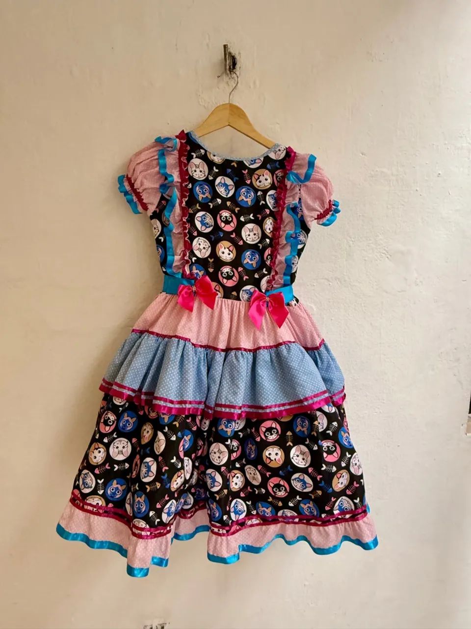 Vestido Infantil junino TAM de 8 a 12 anos  - Foto 3