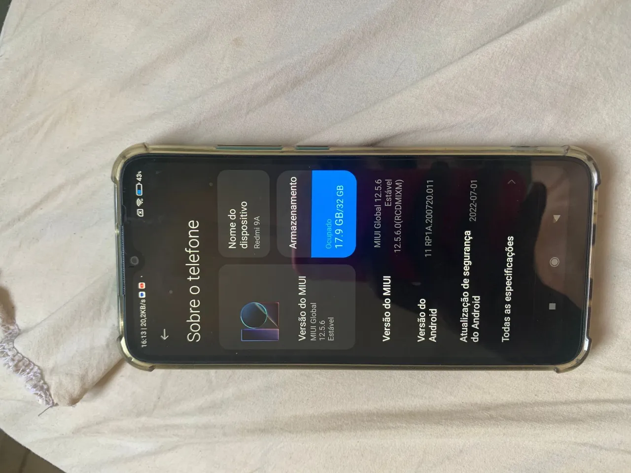 Redmi 9A, em excelente estado