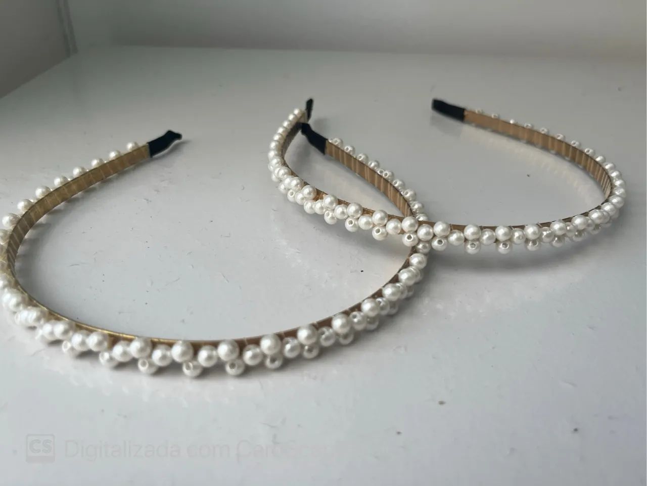 Diademas Tiaras de pérolas para cabelo  - Foto 2