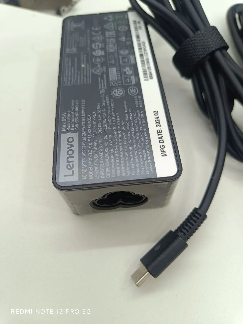 Fonte notebook Lenovo Tipo-C 65w - Foto 3