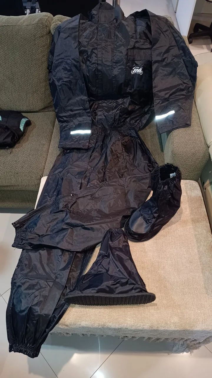 Capa impermeável chuva para motociclista