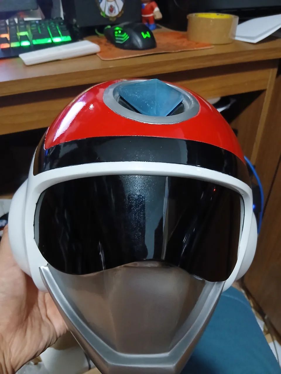 Capacete Flashman (Red Flash) - Tokusatsu - Foto 2