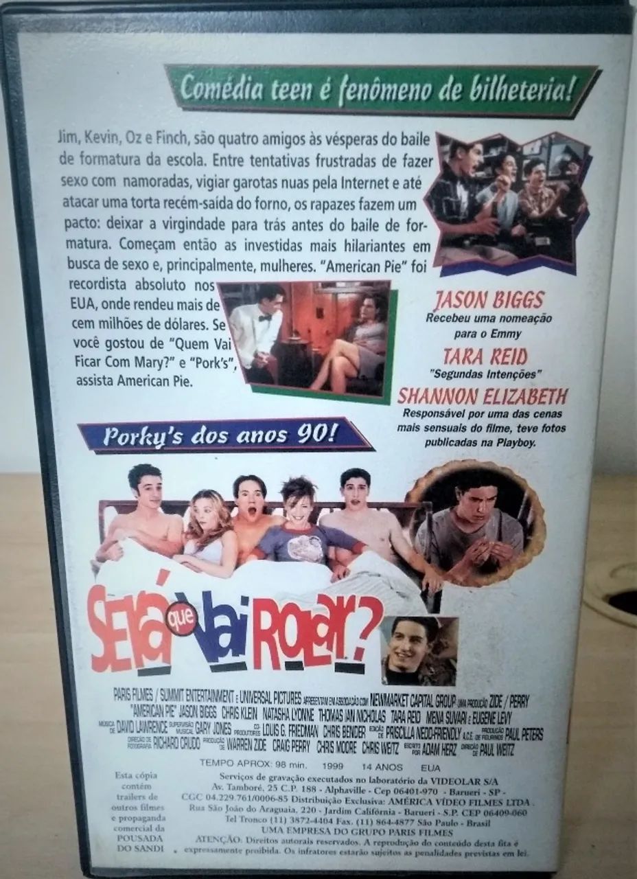 VHS American Pie - a primeira vez é inesquecível - Foto 2