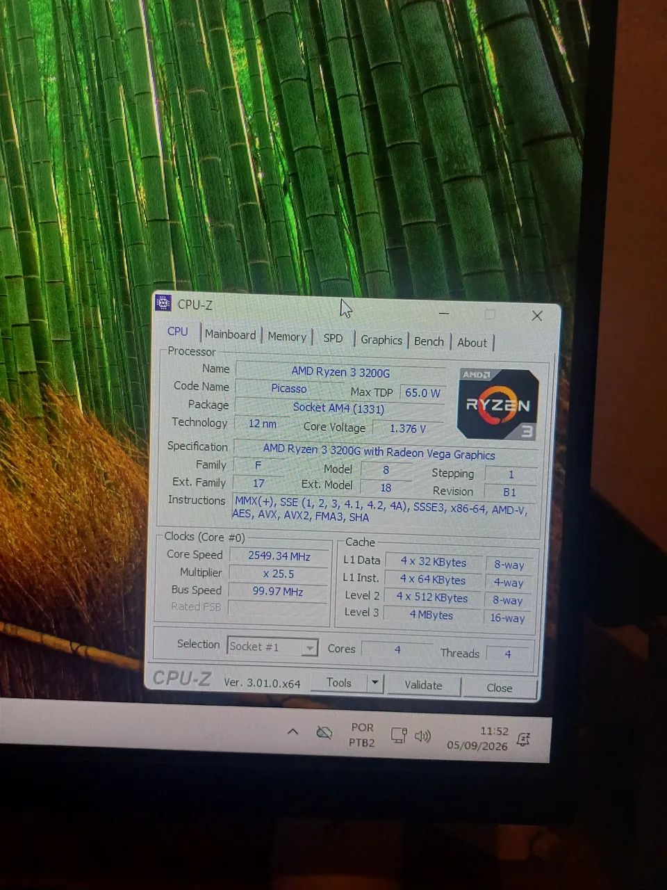 RYZEN 3 3200G 3.6 GHz (com Video Integrado) - Foto 2