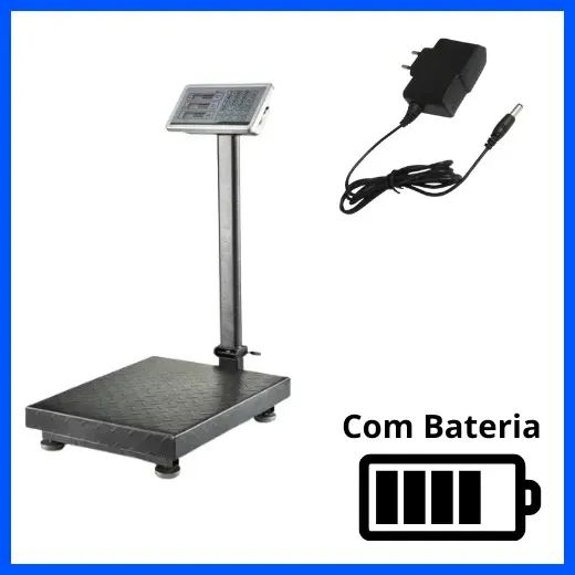 Balança Digital com Mastro e Bateria para Uso Profissional 200kg nova - Foto 3