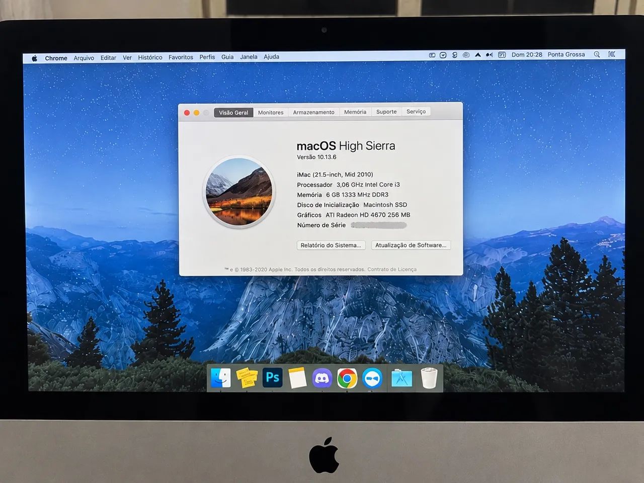 iMac Apple 21,5? + SSD 240GB + HD 1TB - Funcionando - Foto 5