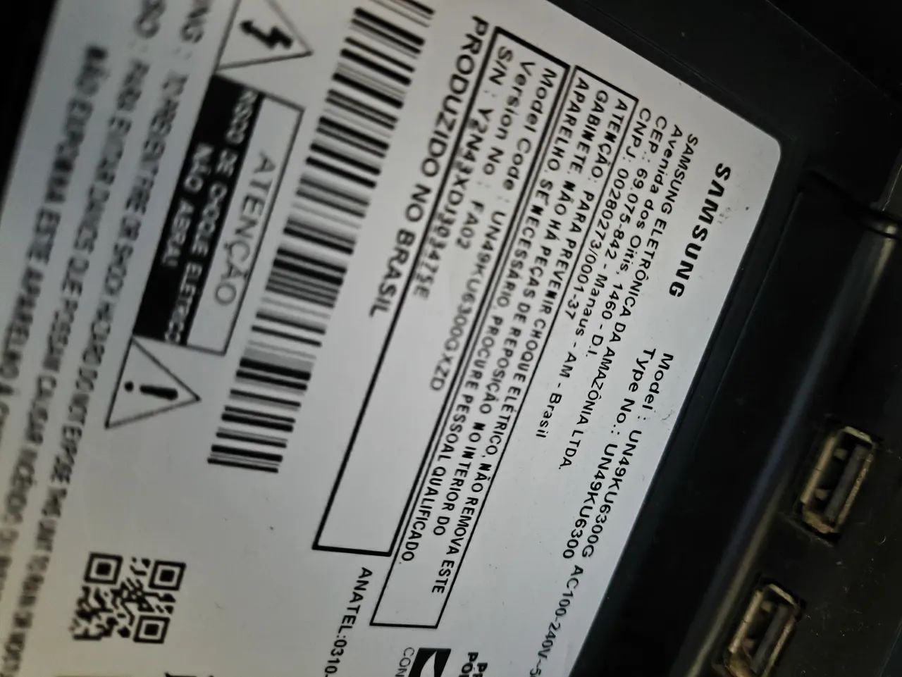Televisão Samsung 49 polegadas tela curva com defeito - Foto 2