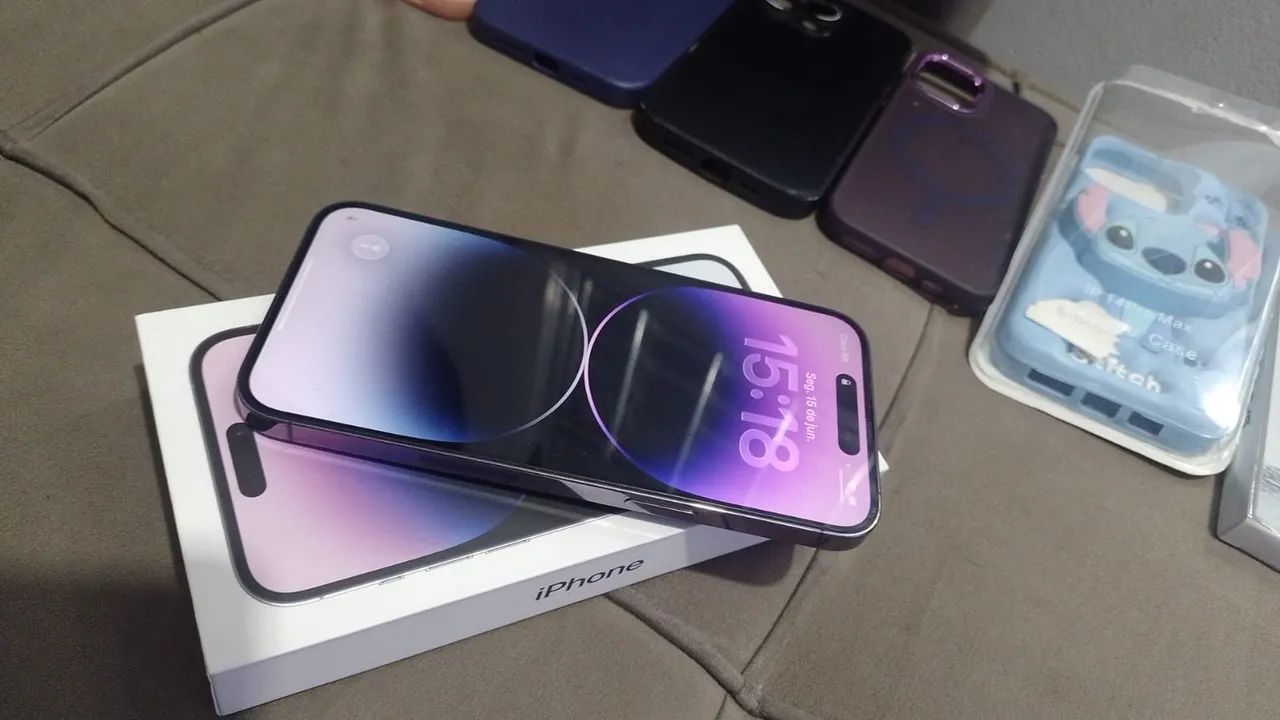 IPHONE 14 PRO MAX 128gb roxo - Foto 2