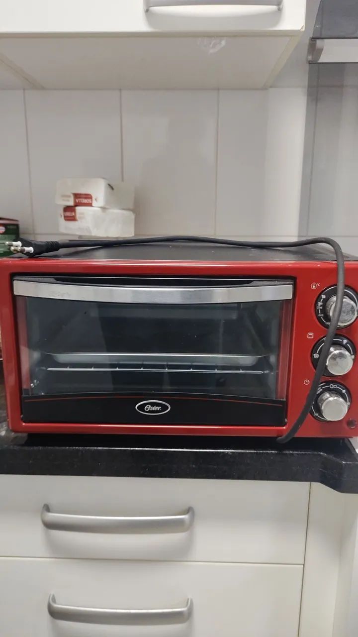 Forno elétrico_ cor vermelho 