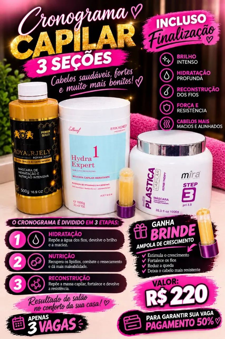 Cronograma capilar promoção 