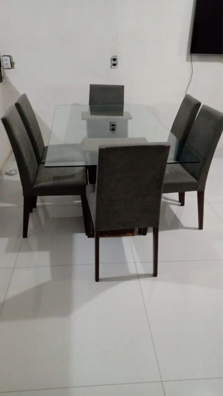 Mesa de vidro com 6 poltronas  - Foto 4