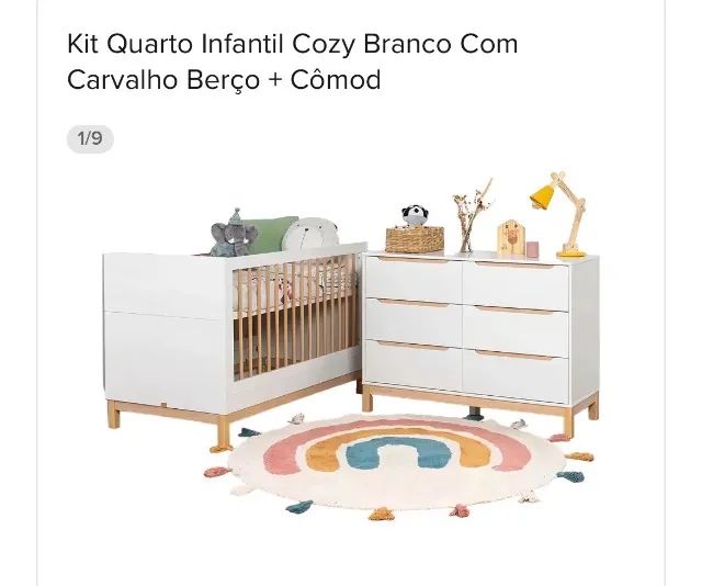 Berço e cômoda 