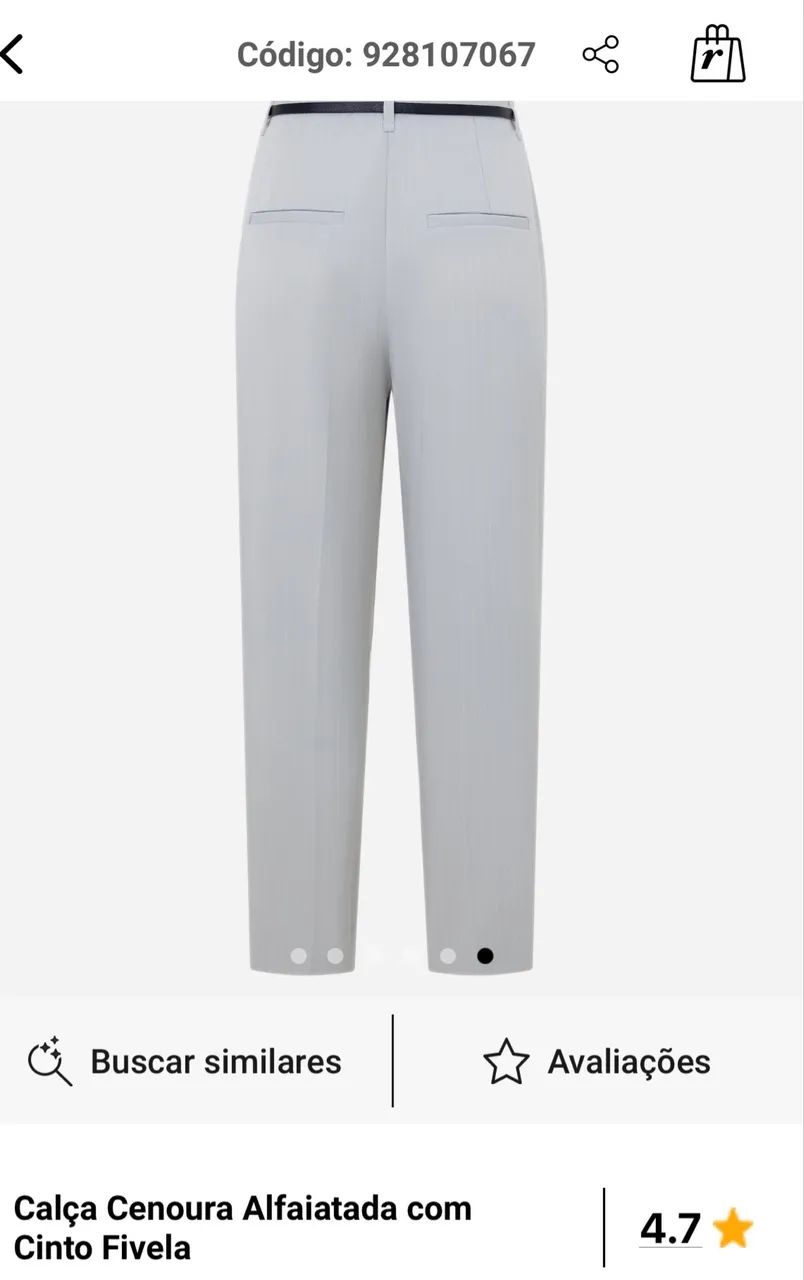 Calça cenoura cinza  - Foto 5