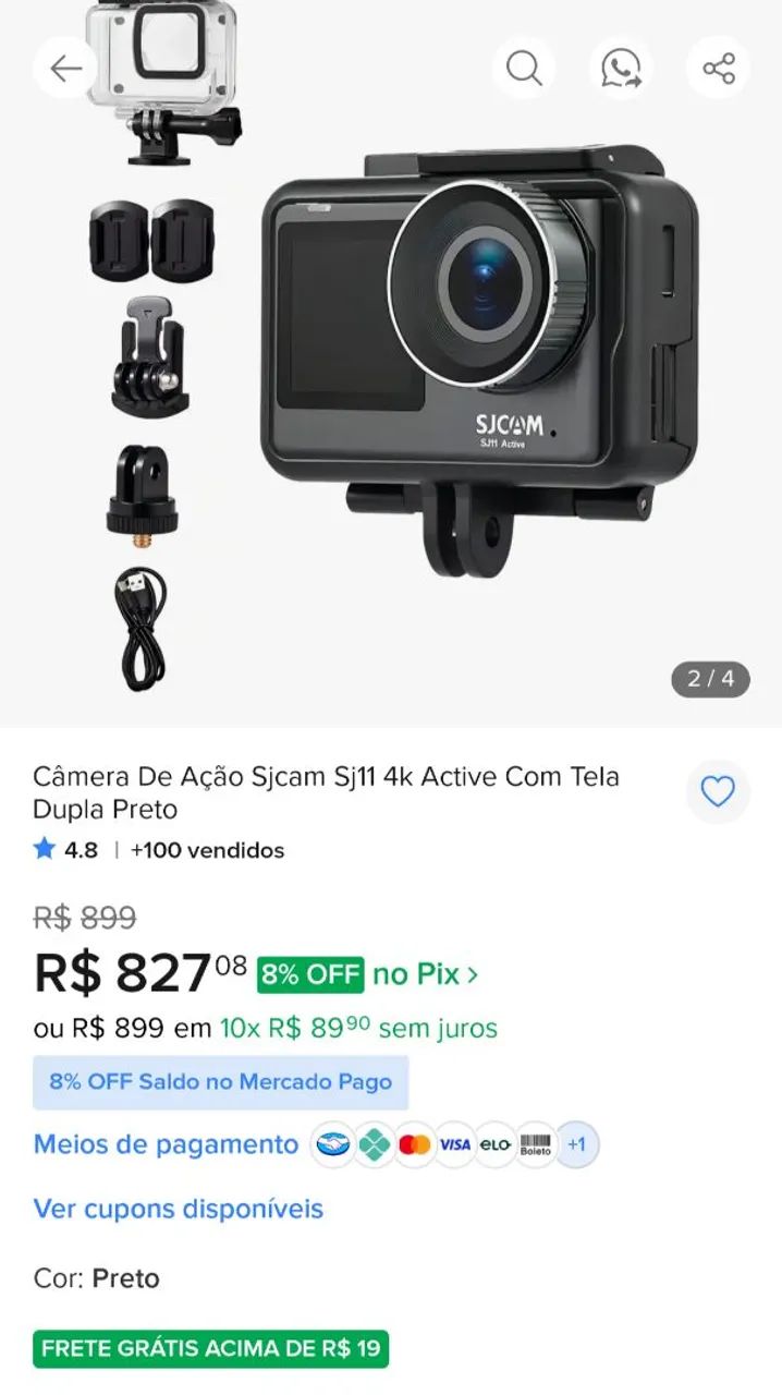 Câmera de açao sj11  - Foto 3