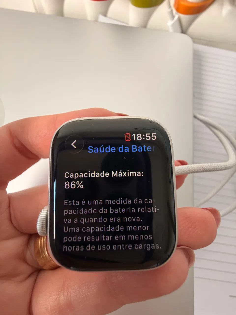 Apple Watch Series 8 GPS 41 mm prata - Foto 4