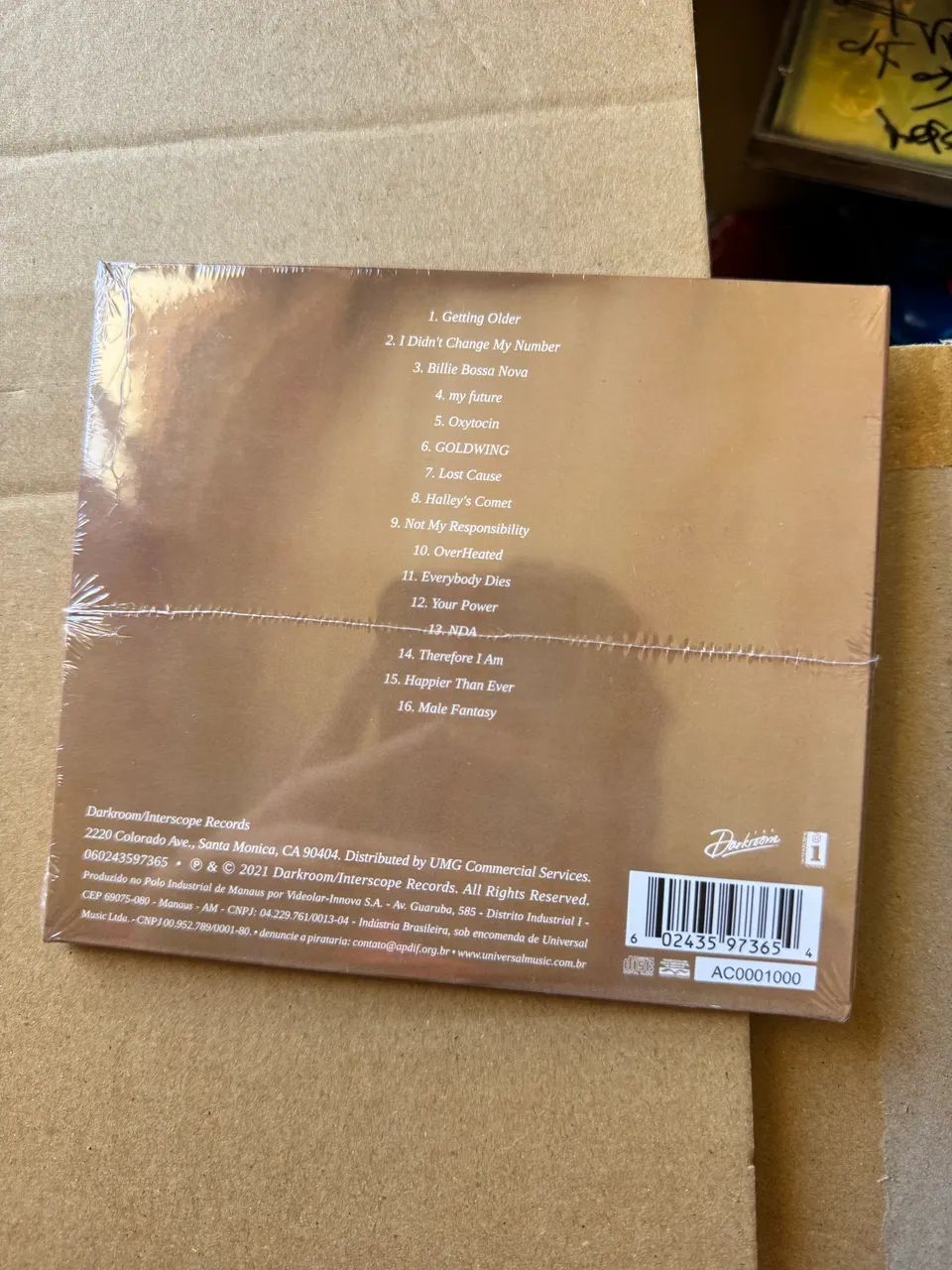CD] Billie Eilish - Happier than Ever [versão standard/digipack] - lacrado - Foto 2