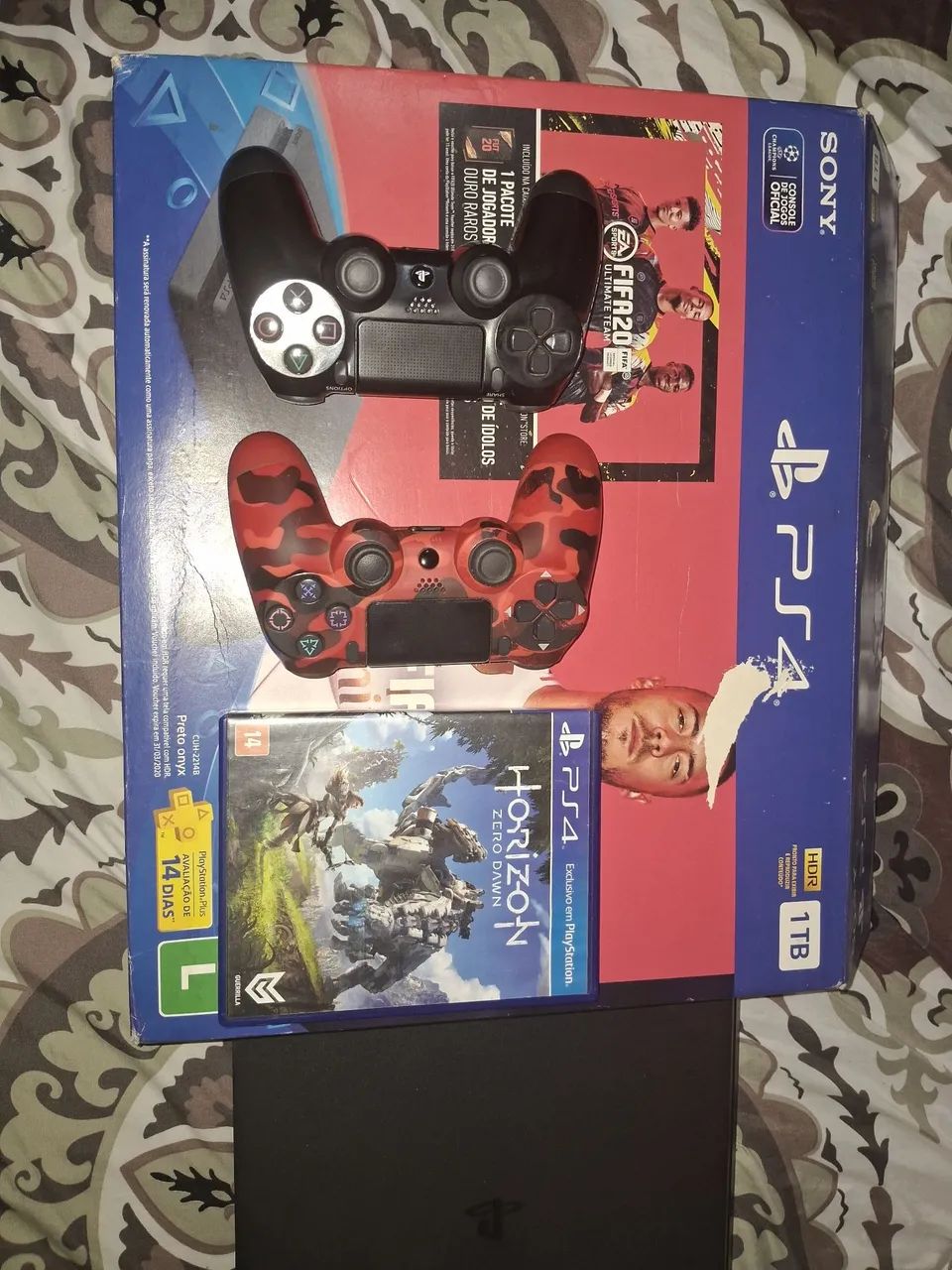 Ps4 slim 1 tb 2 controles e jogos - Foto 5