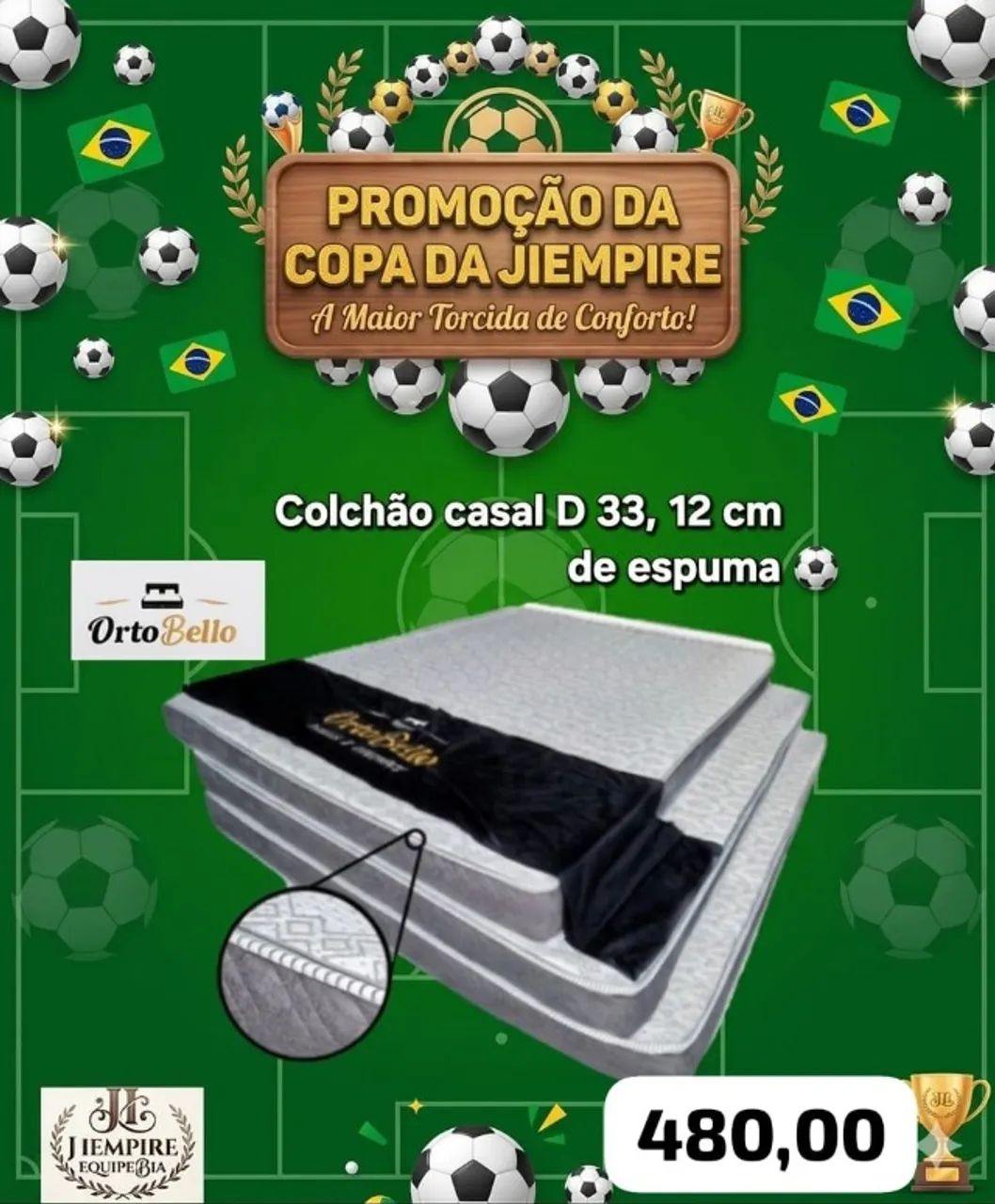 Colchão de casal espuma D33 - Foto 2