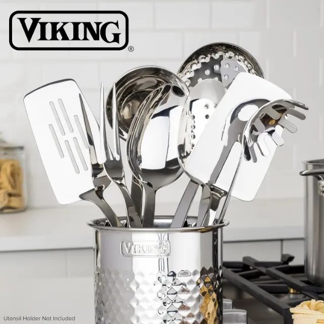 Conjunto de Utensílios de Cozinha 8 Peças Viking de Aço Inoxidável - Foto 2