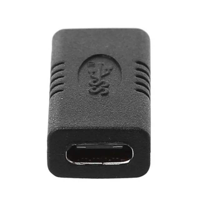 adaptador com conector tipo c emenda união cabo tomada extensão - Foto 4