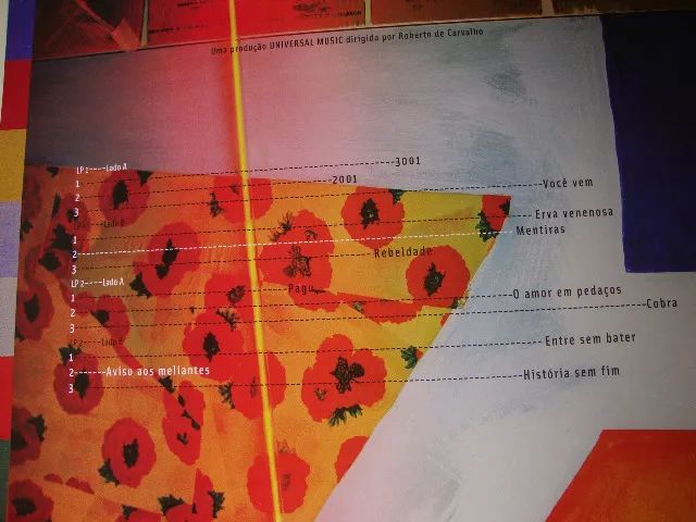 Lp Vinil Duplo - Rita Lee - 3001 (2LPs, 1 Azul e 1 Vermelho