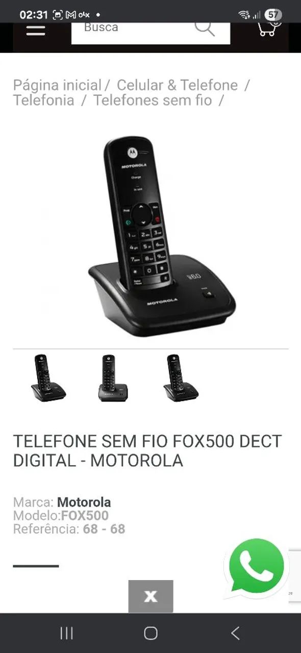 Telefone sem fio Motorola  - Foto 6