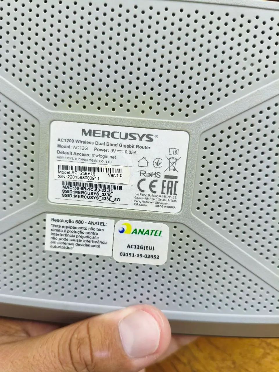 Roteador wifi Mercusys  AC1200 - funcionando perfeitamente  - Foto 2