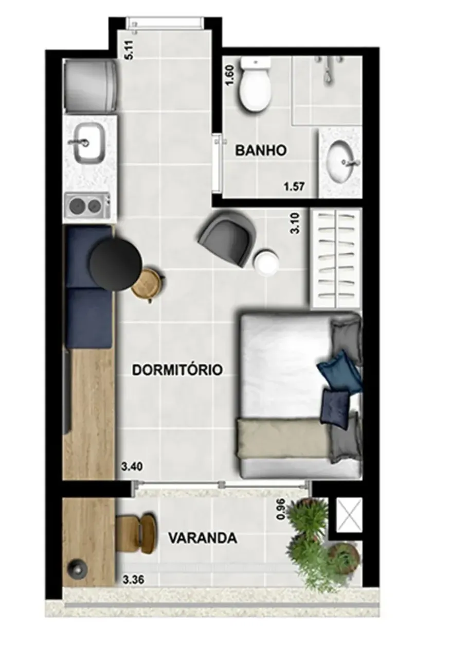 PLANTA 24m²