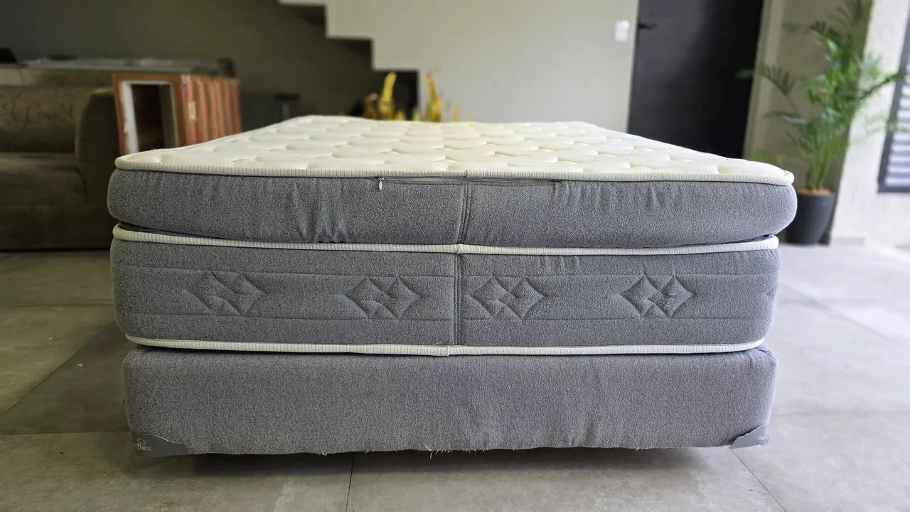 Cama Casal Padrão - colchão e box  - Foto 4