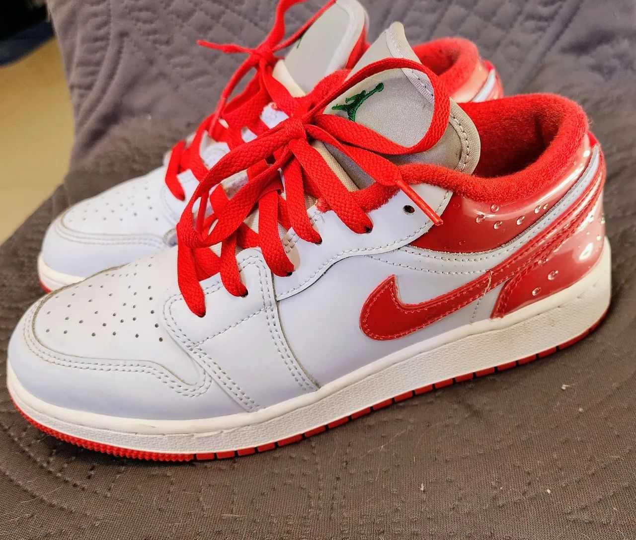 1 Jordan Air 赤白セット Low Dunk & 1 Jordan Air Nike Low-Branco Vinho com シューズ(女性用)