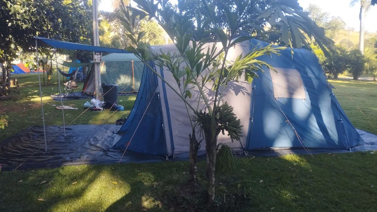 Barraca camping 4 pessoas, 2 quarto, sala de estar, avanço, NÃO ENVIO - Foto 5