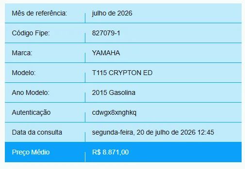 Yamaha ED 115 Crypton, 2015 - Foto 2
