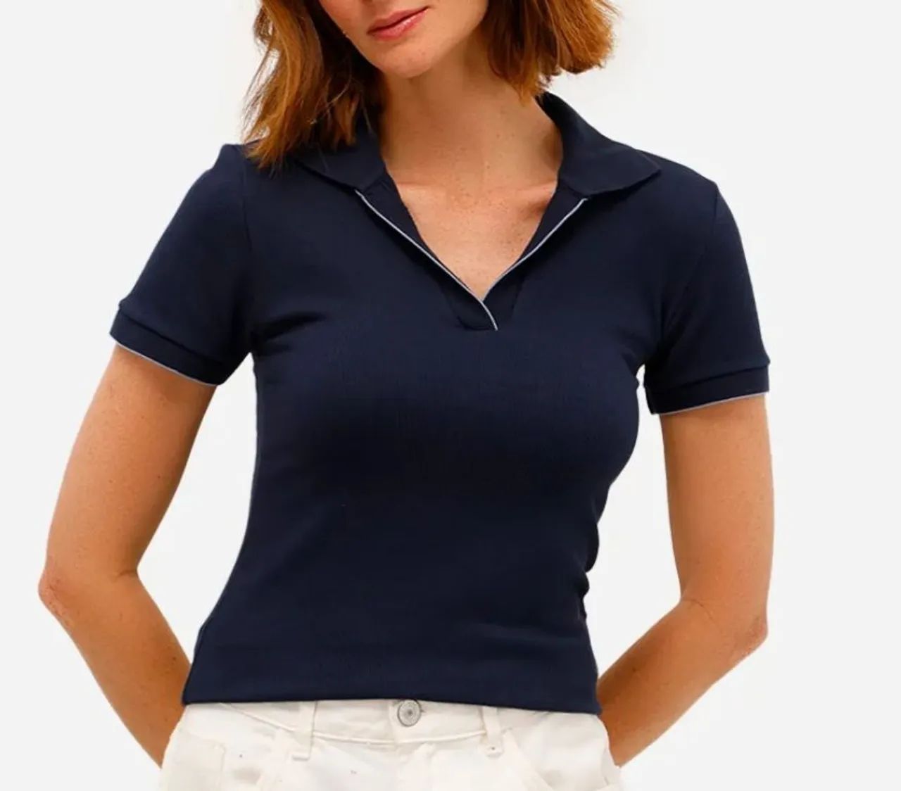 2 camisas polo clássicas feminina tamM  - Foto 2