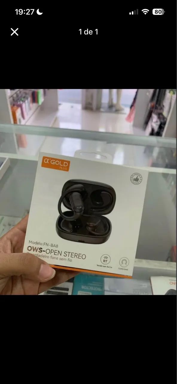 Fone sem fio Gold