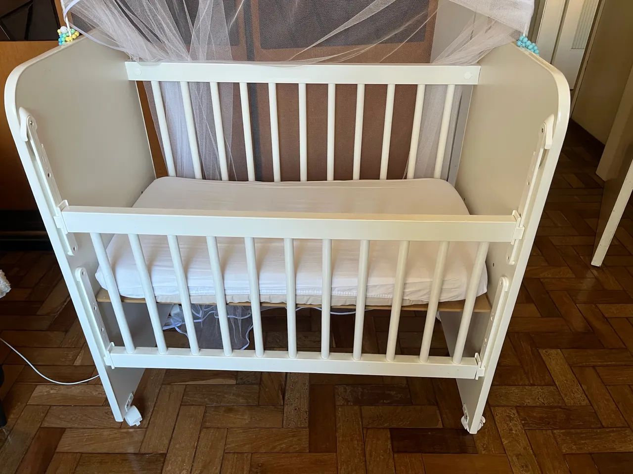Mini berço infantil com colchão 