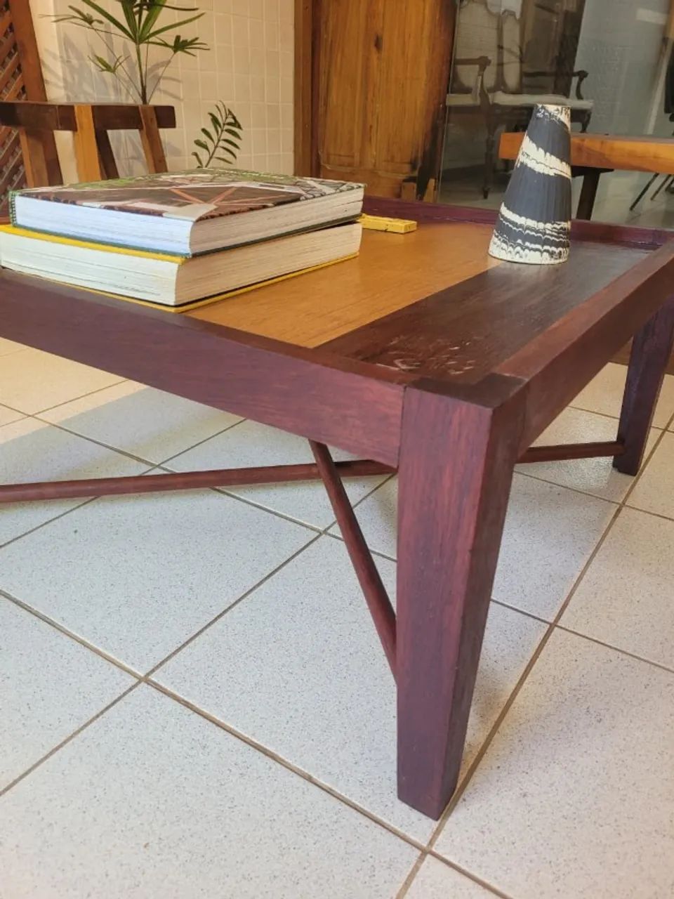 MESA DE CENTRO MADEIRA 70x70x35cm - Foto 5