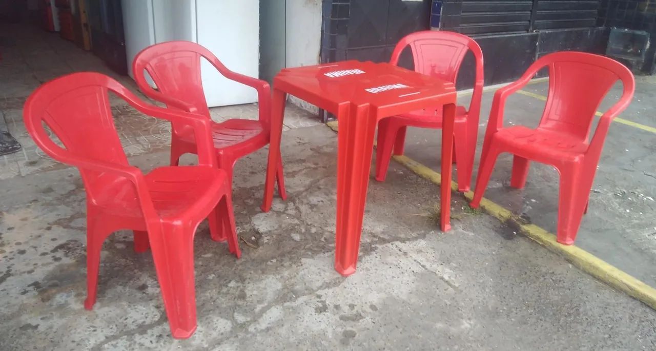 1 mesa 4 cadeiras Brahma novo 65570169393666121