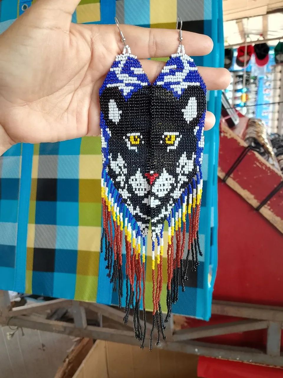 Brinco de miçangas 