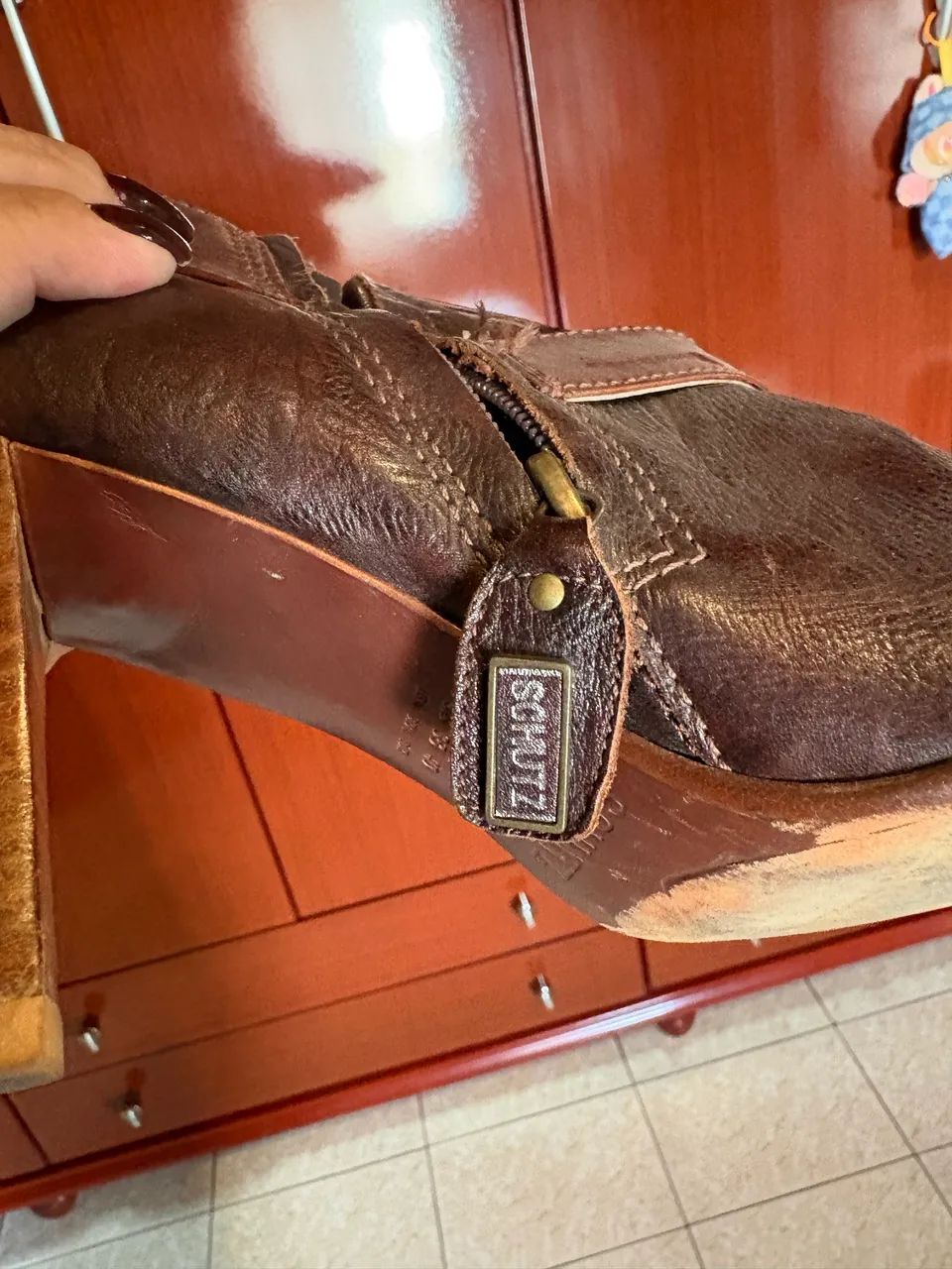 Bota em couro  - Foto 5