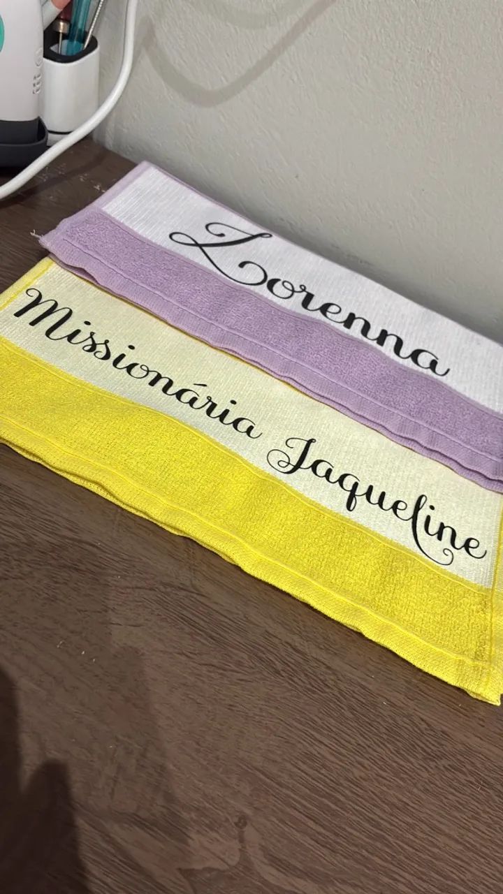 Toalhinha personalizada 
