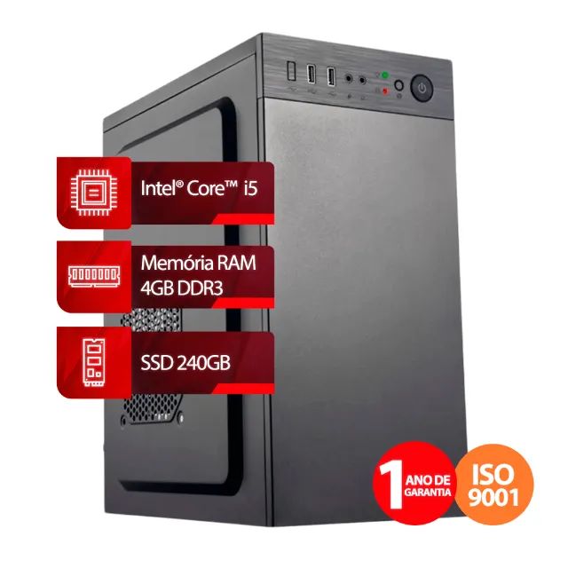 Computador Intel® Core? i5 2ª Geração, RAM 4GB, SSD 240GB, Linux | Goldentec