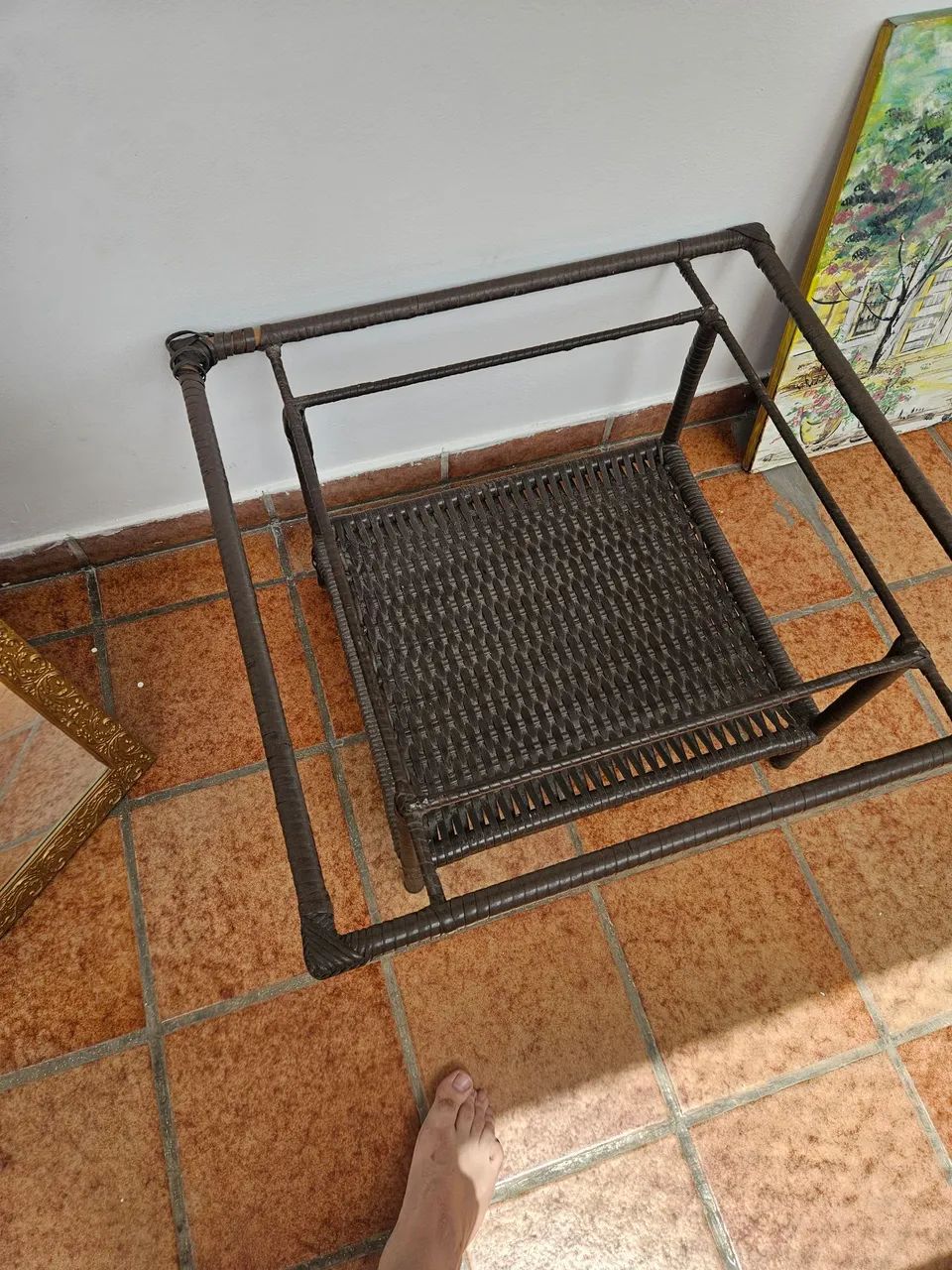 Cadeiras de Varanda 4 uns, mas mesa de centro com vidro - Foto 3
